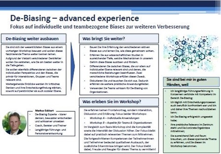 Workshopbeschreibung De-Biasing advanced Deutsch