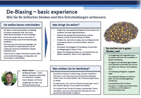 Workshopbeschreibung De-Biasing basic Deutsch
